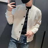 Man Bomber Coat Solid Color Spring Autumn Baseball Jacket for Men Original Brands Trendy Cheap Sale Korean Reviews Many Harajuku